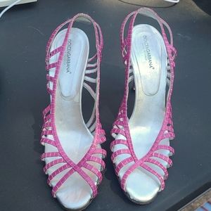 Dolce and Gabbana Pink Heels sz 39